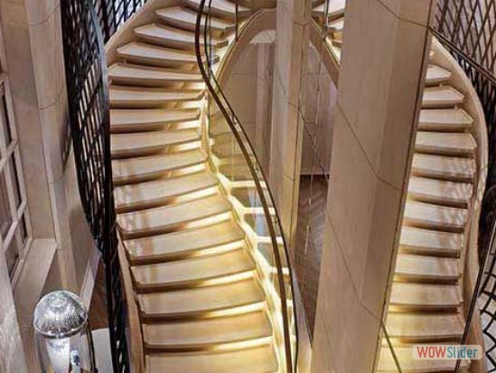 Escalier VanCleef & Arpels, avec Atelier Grain d'Orge Escalier VanCleef & Arpels